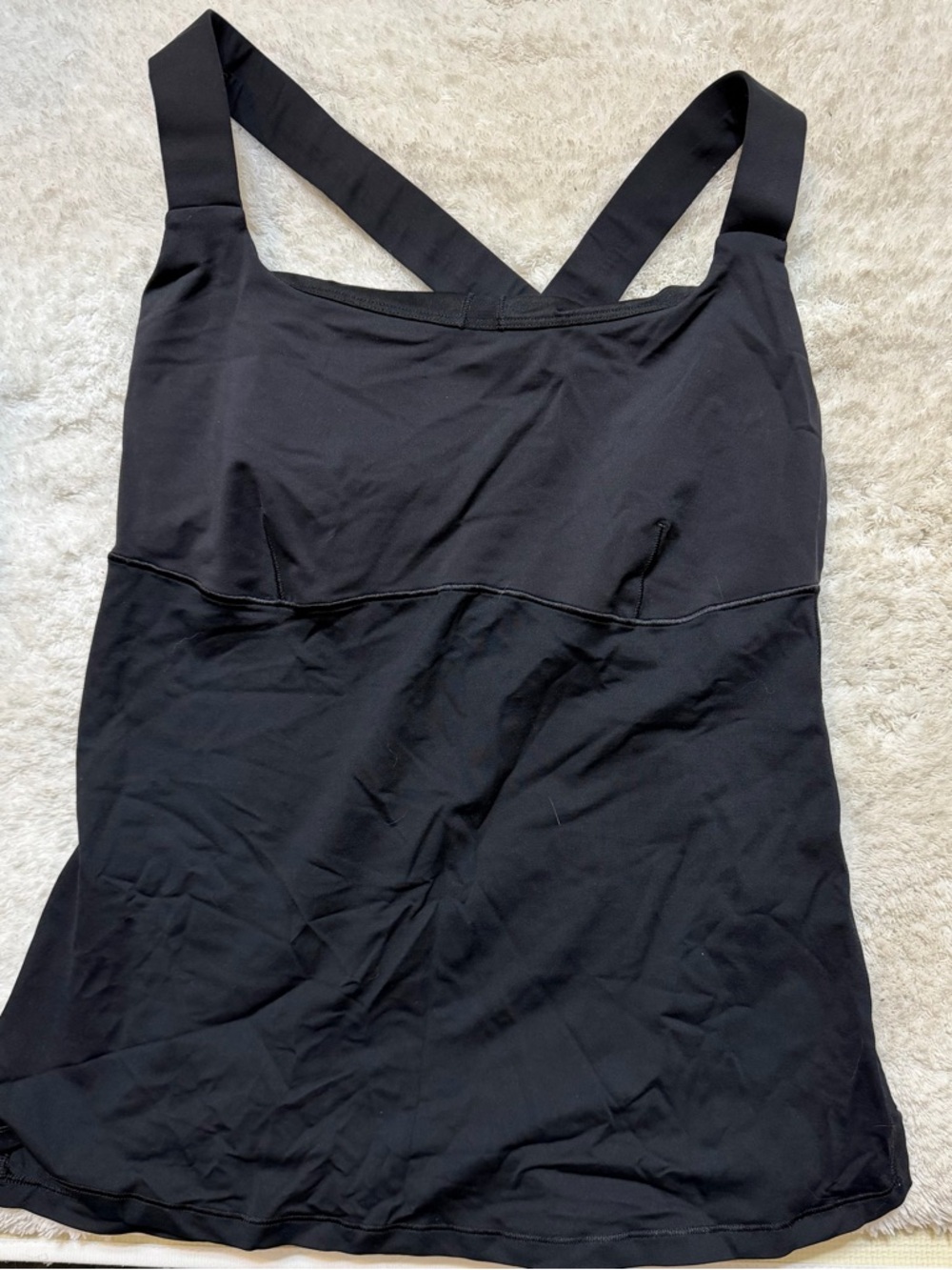 lululemon athletica Black Workout Top with Size Sticker